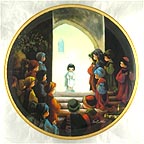 Jesus In The Temple collector plate by Sam Butcher