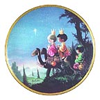 They Followed The Star collector plate by Sam Butcher