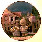 God Loveth A Cheerful Giver collector plate by Sam Butcher