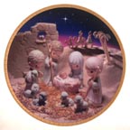 Unto Us A Child Is Born collector plate by Sam Butcher