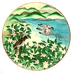 Fragrant Blossoms collector plate by Eiko Horikawa