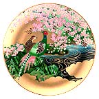 Golden Tranquility collector plate by Eiko Horikawa