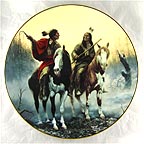 Village Markers collector plate by Chuck DeHaan