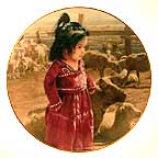 Out With Mama's Flock collector plate by Ray Swanson