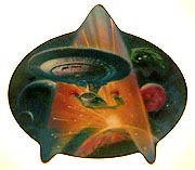 Engage collector plate by Bob Eggleton