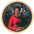 Uhura collector plate by Thomas Blackshear