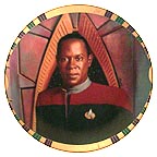 Commander Benjamin Sisko collector plate by Morgan Weistling