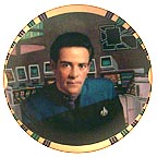 Doctor Julian Bashir collector plate by Morgan Weistling