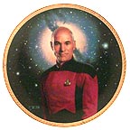 Captain Jean - Luc Picard collector plate by Thomas Blackshear