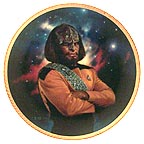 Lieutenant Worf collector plate by Thomas Blackshear