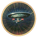 USS Enterprise NCC-1701-D collector plate by Keith Birdsong