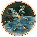 B-Wing Fighter collector plate by Sonia Hillios