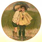 A Stolen Kiss collector plate by Thornton Utz