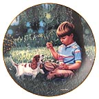 Justin collector plate by B. Higgins Bond