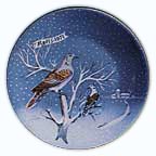 Two Turtle Doves collector plate by Remy Hetreau
