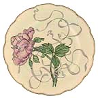Peony collector plate by Felix Bracquemond