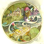 Aladin And The Wonderful Lamp collector plate by Liliane Tellier