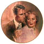 Indiscreet - Cary Grant And Ingrid Bergman collector plate by Susan Edison