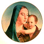 Madonna And Child collector plate by Antonello da Messina