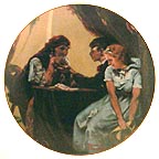 Fortune Teller collector plate by Norman Rockwell