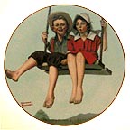 Joy Of Summer collector plate by Norman Rockwell