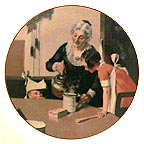 Mom's Special Treat collector plate by Norman Rockwell