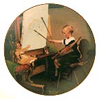 The Portrait collector plate by Norman Rockwell