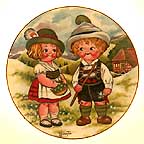 Dolly Dingle Visits Germany collector plate by Grace Drayton