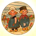 Dolly Dingle Visits Holland collector plate by Grace Drayton