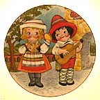 Dolly Dingle Visits Italy collector plate by Grace Drayton
