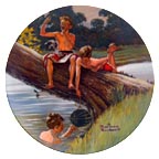 Come and Get It collector plate by Norman Rockwell