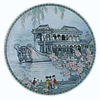 The Marble Boat collector plate by Zhang Song Mao