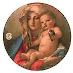 Madonna Of The Goldfinch By Tiepolo collector plate by Giovanni BattistaTiepolo