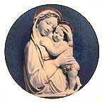 Madonna And Child By Della Robbia collector plate by Luca della Robbia