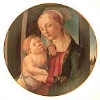 Madonna And Child By Botticelli collector plate by Sandro Boticelli