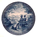 In The Park collector plate by Toni Schoener