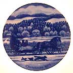Bringing Home The Tree collector plate by Joann Northcott