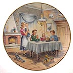 Saying Grace collector plate by Willy Freuner