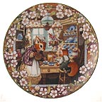 Sam Squirrel's Visit collector plate by Robert Hersey