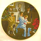 Singing Christmas Carols collector plate by Marvin Nye