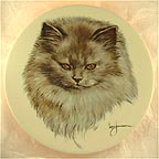 Morrie collector plate by Leo Jansen