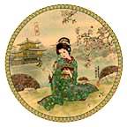A Butterfly collector plate by Yoshiharu Katoh