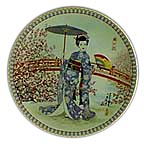 Plum Blossoms collector plate by Yoshiharu Katoh