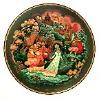 The Snowmaiden And Her Parents collector plate by Sergei B. Devyatkin