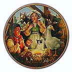 The Goose That Laid The Golden Egg collector plate by Michael Hampshire