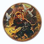 The Lion And The Mouse collector plate by Michael Hampshire