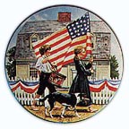 Fourth Of July collector plate by Don Spaulding