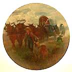 Westward Ho collector plate by Mort K&uuml;nstler