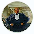 Daddy Warbucks collector plate by William Chambers