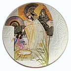 The Pharoah's Daughter And Moses collector plate by Eve Licea